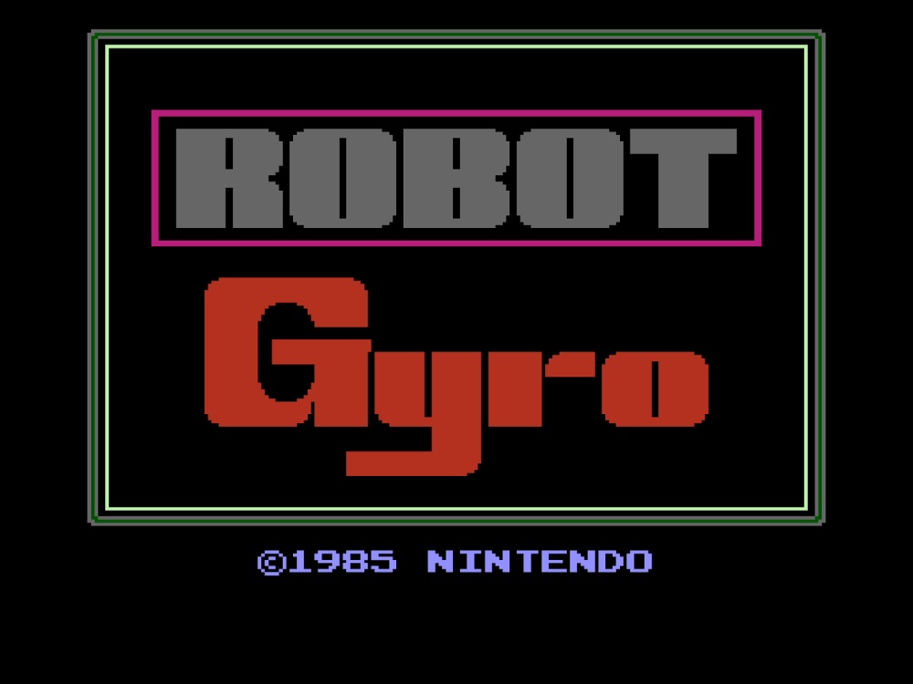 Title Screen of Gyromite for NES